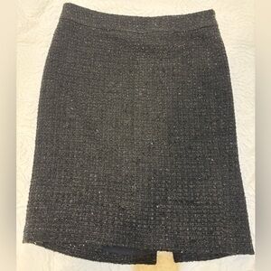 Armani Collezioni Black Bouclé Skirt
